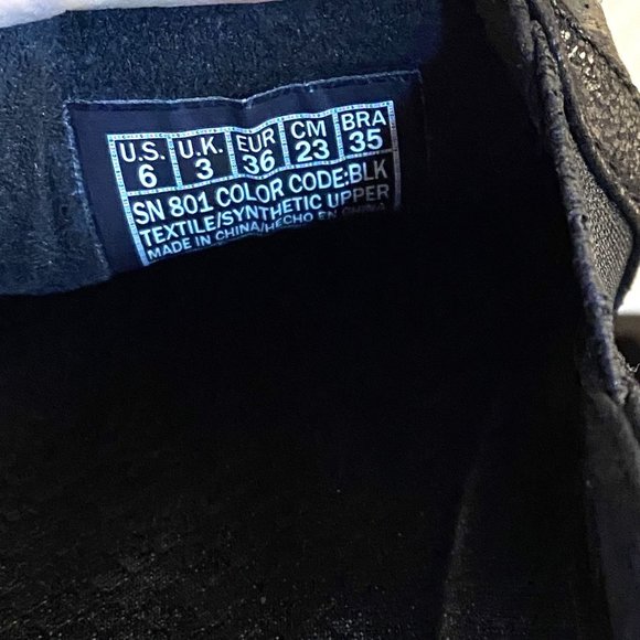 Skechers Shoes Womens 6 Double Up Shiny Dancer 801 Black Casual Slip On Sneaker - Picture 15 of 16